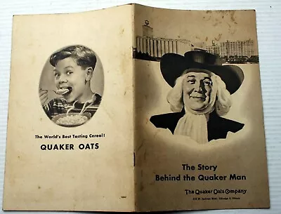 Quaker Oats THE STORY BEHIND THE QUAKER OATS MAN Mary Alden's Oatmeal Recipes • $13.18