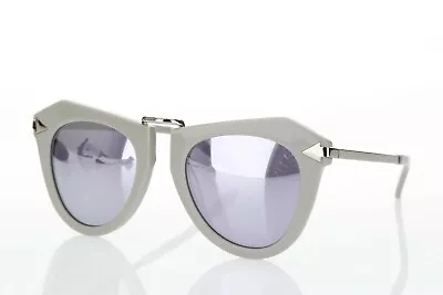 Karen Walker 158860 ONE ORBIT 1601438 Silver/Gray Mirror Sunglasses 50mm • $135.15