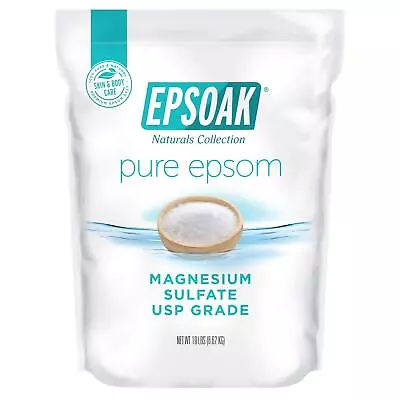 Epsoak Epsom Salt 19 Lb Resealable Bulk Bag Magnesium Sulfate USP. Unscented • $36.37
