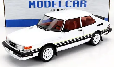 Great Mcg Model Car Group 1/18 Diecast 1981 Saab 900 Turbo In White Mgc18339 • £71.95