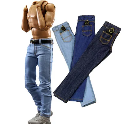 £8.22 • Buy ACNTOYS 1/6 Scale Jeans Pants Trousers Clothes Fit 12 Male PH TBL Figure Body