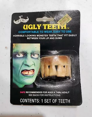 Vintage Halloween Ugly Teeth Glow In The Dark 1986 Monster  • $29.99