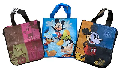 3 Disney Reusable Tote Bags Set (Mickey Mouse Minnie Mouse Goofy Donald Duck) • $13.99