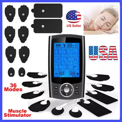 Tens Unit Muscle Stimulator Pulse Massager Electrotherapy Pain Reliever Machine • $21.99
