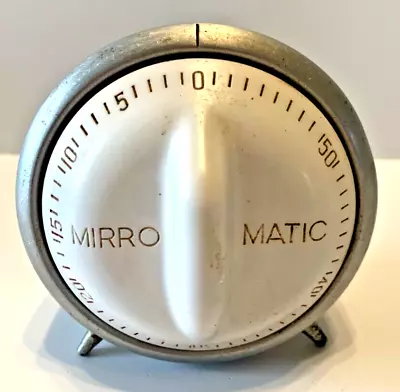 Vintage Mirror Matic 60 Minute Timer Art Deco MCM Retro Works Kitchen • $15.99