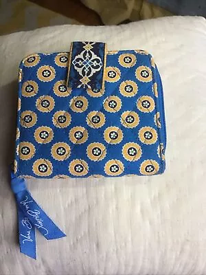 Vera Bradley Mini Zip Wallet - Riviera Blue • $5