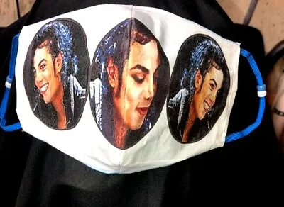  Michael Jackson Triple   REVERSIBLE Cotton Face Mask (handmade) • $6