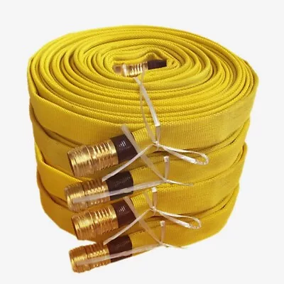 Pack Of 4 FIRE HOSE 3/4IN.X 25 FT. YELLOW 250 PSI • $150