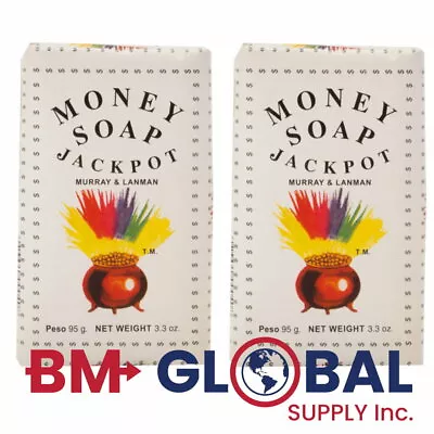 2 Of Bars Money Soap 3.3 Oz Jackpot Good Luck Jabon Del Dinero Buena Suerte • $8.95