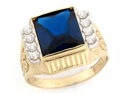 10k Or 14k Gold Simulated Sapphire September Birthstone Ring  • $444.99