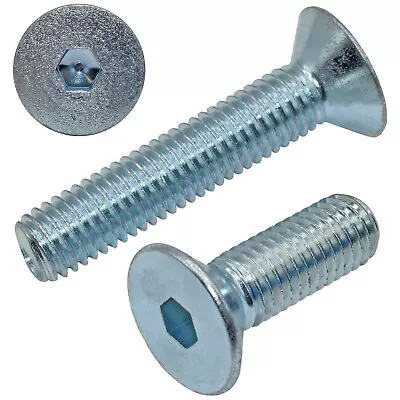 £2.79 • Buy M8 & M10 Coarse Metric Zinc Socket Countersunk Csk Screw Bolts Allen Hex Head