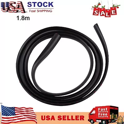 Rubber Car Glass Panel Seal Front / Rear Windshield Moulding Strip W/ Tapes New • $13.47