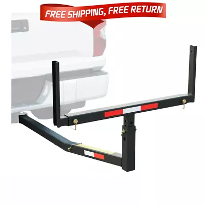 Pick Up Truck Bed Hitch Extender Extension RACK Canoe Boat Kayak Lumber W/flag • $54.40