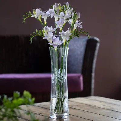 £34.99 • Buy Dartington Crystal Bloom Tall Vase Lavender New In Box