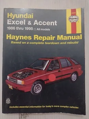 Hyundai Excel & Accent 86-98 Haynes Repair Manual 43015 • $7.77