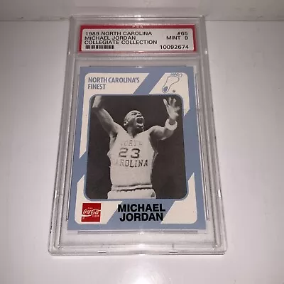 Michael Jordan PSA 9 Mint 1989 Collegiate Collection North Carolina #65 • $99