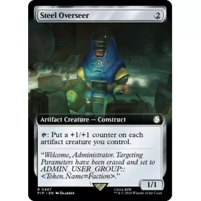 STEEL OVERSEER (EXTENDED ART) X4 Universes Beyond: Fallout Magic MTG MINT CARD • $3.59