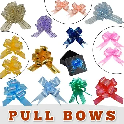 £1.99 • Buy 30mm Pull Bows Gift Wrapping Weddings Hampers Floristry Bow Ribbon