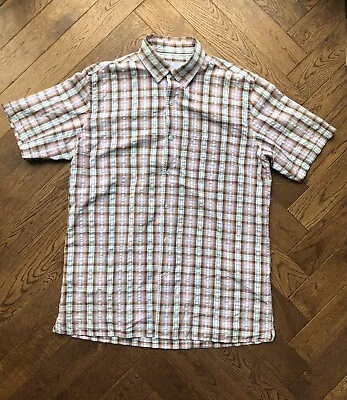 Musto Mens Short Sleeve Shirt Size Large Slim Fit. • £23