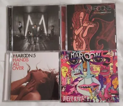 LOT OF 4 MAROON 5 MUSIC CDs  Overexposed Songs About Jane Hands All Over + 1 • $14.99