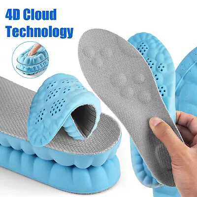 Arch Support 4D High-Elasticity Shock Insoles Men Women Memory Foam Shoe Insoles • $9.99