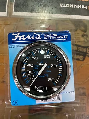 Faria Marine Speedometer Gauge Black • $70