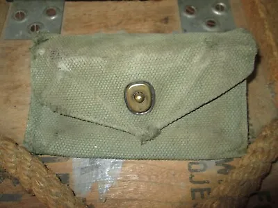 WWII WW2 ORIGINAL CARLISLE BANDAGE POUCH M42 M1942 M23 US ARMY USMC • $7