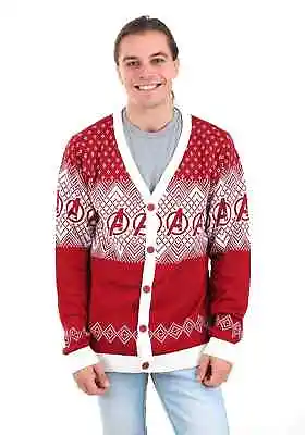 $24.98 • Buy Marvel Avengers Ugly Christmas Cardigan Sweater For Adults