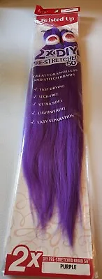$5.99 • Buy X-Pression Braid Hair Outre 100% Kanekalon Twisted Up DIY Prestretched 50  #Purp