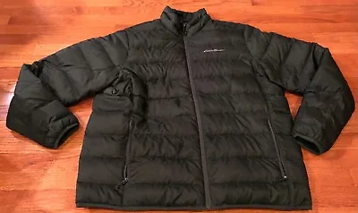 Eddie Bauer EB650 Men’s Puffer Coat Jacket Size XL Extra-Large Black Down Filled • $29.49