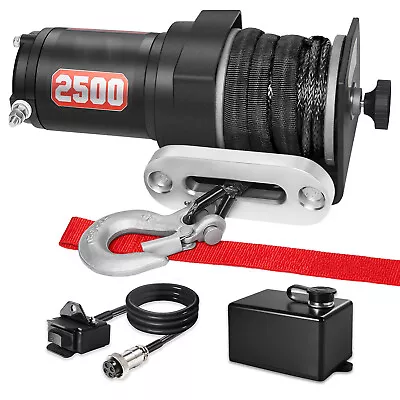 HEDGFOX 2500lbs Off-Road 12V Electric Winch With Synthetic Rope ATV/UTV • $69