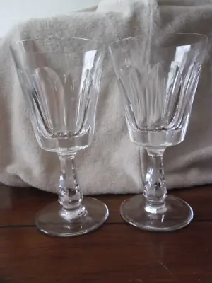 Beautiful  Pair Vintage Waterford Crystal Large Wine Glasses • £15