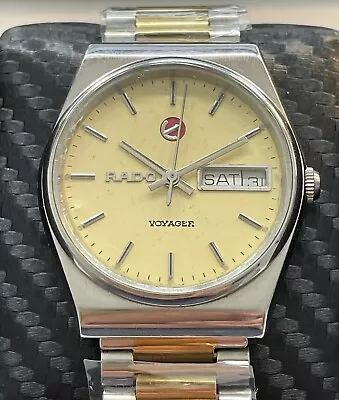 RADO Voyager - Watch - Vintage Gold Sand Dial Automatic Swiss Made • £190