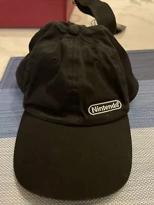 Vintage Nintendo Embroidered Baseball Cap Game Stop Adjustable Hat Black • $16.99