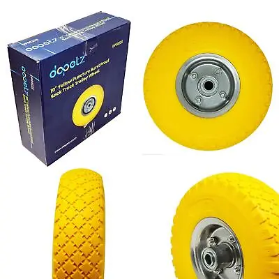 10  Heavy Duty Solid Rubber Tyre Wheel Replacement Puncture Proof Sack Truck  • £29.49