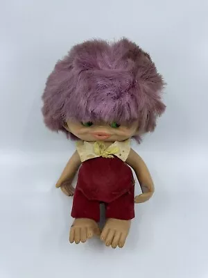 Rare Vintage 1965 MONKEY BOY - 8  Unica Troll Doll - Made In Belgium A-1 • $33.71