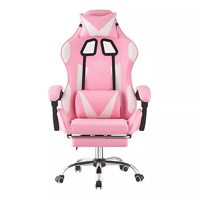 Luxury Racing Gaming Office Chair Gas Lift Swivel Home Computer Desk Chair Gifts • £79.99