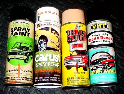 Vintage Spray Paint Can Lot Car Truck Hot Rat Rod Advertising Paper Label Art • $49.99