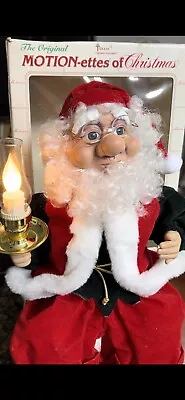 TELCO ELF Animated Illuminated  Motion-ettes Of Christmas Santa In Original Box! • $65