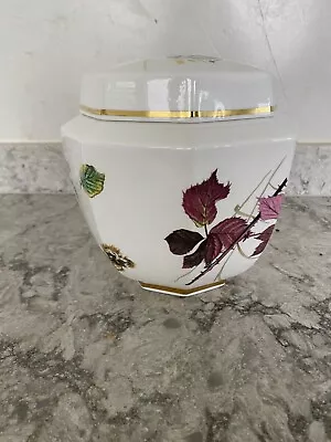 Caverswall Country Diary Of An Edwardian Lady 'Autumn' Pattern Ginger Jar & Lid • £10