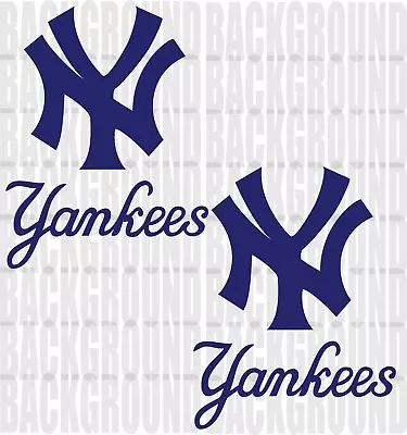 2 New York Yankees Cornhole Decals LARGE 11x14.25  Bean Bag Toss Sticker Baggo • $14.99