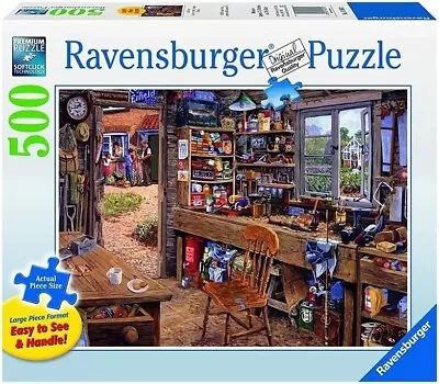  Dad's Shed  By Michael Herring 500 Piece Puzzle Ravensburger • $5.99