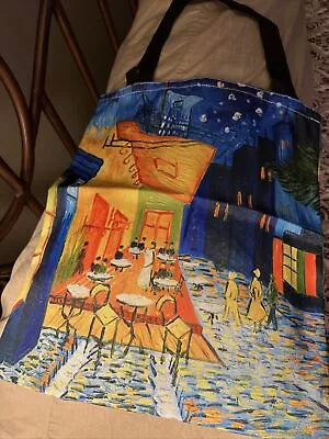 “Van Gogh” Oil Painting Series Is This “Outside Dining” Tote/Shoulder Bag • $15