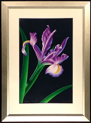 Brian Davis  Iris V  Hand Signed Original Limited Edition Art Floral Framed OBO • $975
