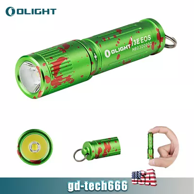 Olight I3E EOS 90 Lumens Keychain Light EDC Mini Size Flashlight - Zombie Green • $9.09