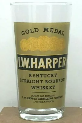 Vtg I.W. Harper Gold Medal Kentucky Whiskey Glass Rocks 5.5  • $10