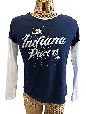 Indiana Pacers Rhinestone Adidas Shirt - Size Large • $10