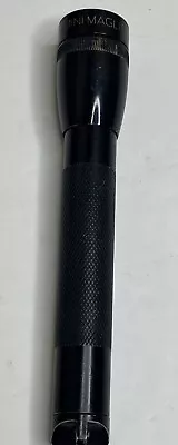 Black Mini Mag Lite 6  2 AA Battery Flashlight Made In California USA Tested • $10.99