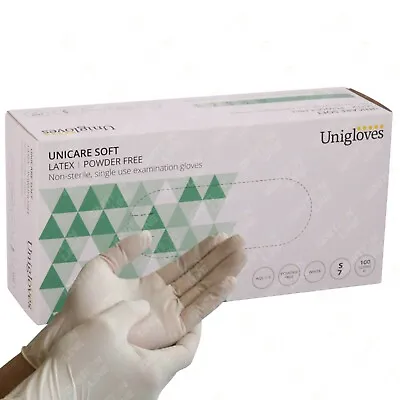 Latex Powder Free Extra Strong Disposable Examination Gloves Box Of 100 • £15.39