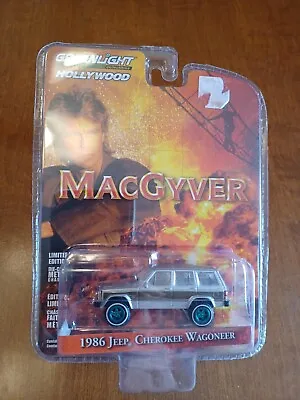 Greenlight MacGyver 1986 Jeep Cherokee Wagoneer Green Machine Chase • $18